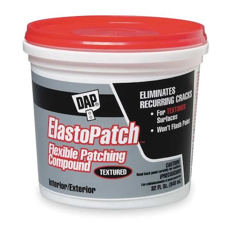 Dap Patching Compound, 1 qt, Tub, Off White, ElastoPatch 12288