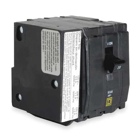 SQUARE D Miniature Circuit Breaker, 40A, 120/240V AC, 3 Pole, Bolt On Mounting Style, QOB Series QOB3401021