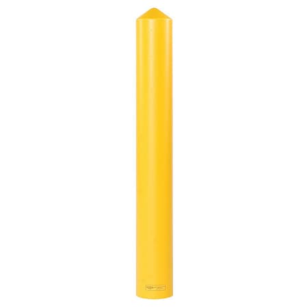 Zoro Select Post Sleeve, 4 In Dia., 56 In H, Yellow 1735