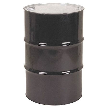 Zoro Select Closed Head Transport Drum, Steel, 55 gal, Unlined, Black DRTU55-1212