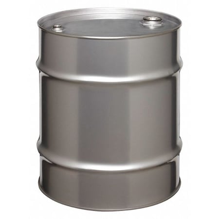 Zoro Select Closed Head Transport Drum, 304 Stainless Steel, 20 gal, Unlined, Silver ST2003