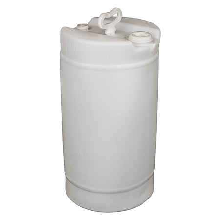 Zoro Select Closed Head Transport Drum, Polyethylene, 15 gal