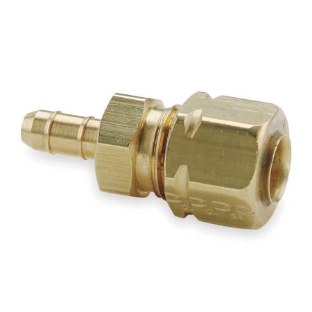 Parker 0.17" Barb x 1/4" Compress-Align Brass Union 22CA-4-4