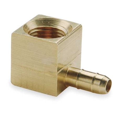 Parker 0.17" Barb x 1/8" FNPT Brass 90 Degree Elbow 230-4-2