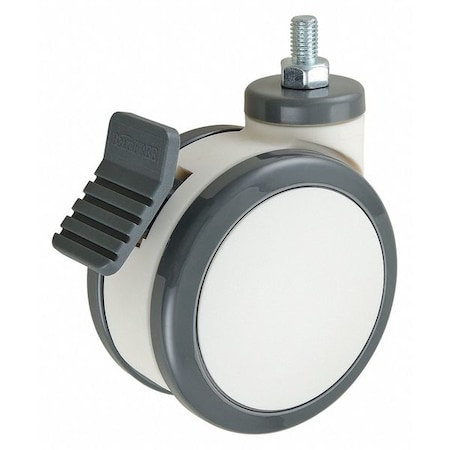 Zoro Select Swivel Stem Castr, Plyurthan, 4 in, 176 lb. 42450240406420010805