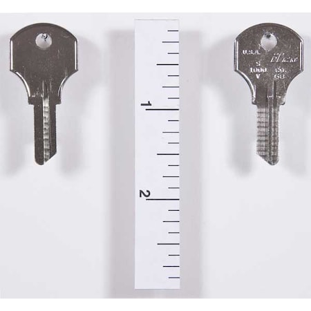 Kaba Ilco Key Blank, Pins 5, PK10 S1000V-CO68