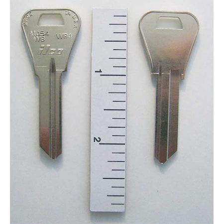 Kaba Ilco Key Blank, Pins 6, PK10 A1054WB-WR4