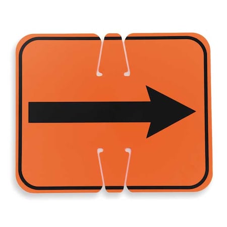 Zoro Select Traffic Cone Sign, 10 1/2 in H, 12 3/4 in W, 03-550-2WA 03-550-2WA