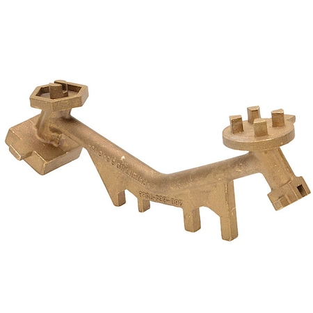 Zoro Select Drum Bung Wrench, 13 In. L, Curved BNW-B-W