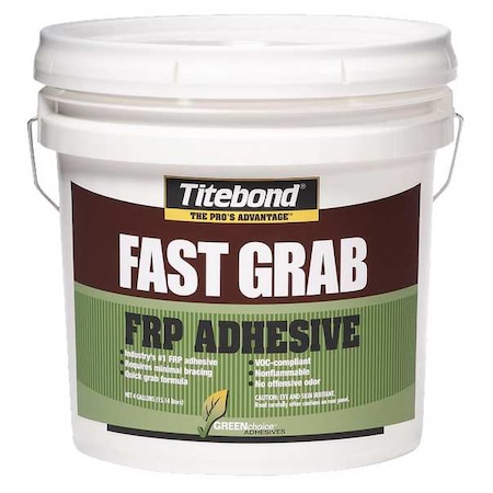 Titebond Wood Glue, GREENchoice Fast Grab FRP Series, Tan, 4 gal, Pail 4054