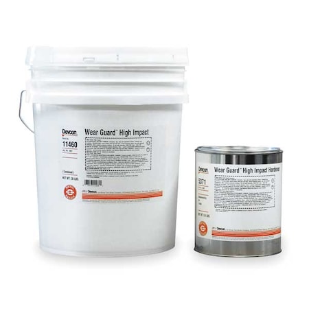 Devcon Epoxy Adhesive, 11460 Series, Gray, Pail, 2.5:1 Mix Ratio, 4 to 6 hr Functional Cure 11460