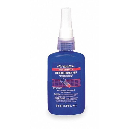 Permatex Threadlocker, Red, High Strength, 50ml 27150