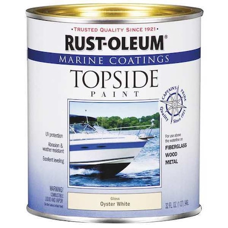 RUST-OLEUM Marine Coating, Oyster White, Alkyd 207001