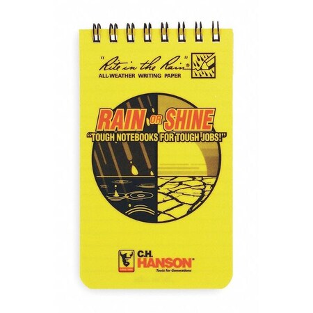 C.H. Hanson All Weather Notebook, 3 x 5 In, 50 Pages 00205
