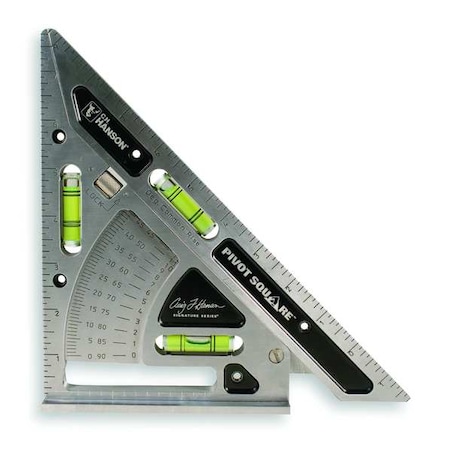 C.H. Hanson Pivot Square, Aluminum, 11 x 8 In, Holster 3060