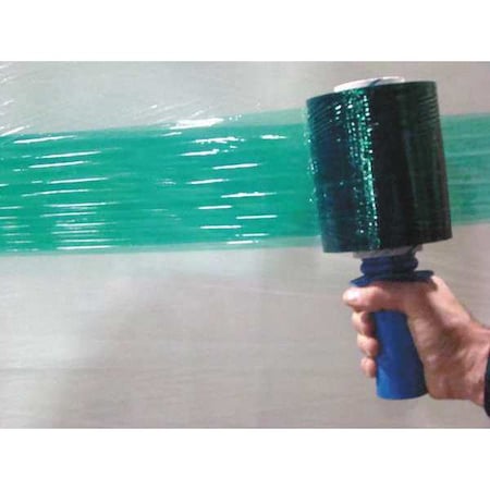 Goodwrappers Stretch Wrap, 5" W x 1000 ft. L, 80 ga, Cast Style, Green, Standard Duty 15A889