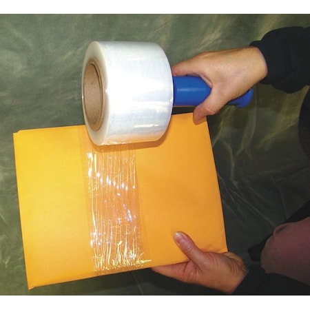 Zoro Select Stretch Wrap, 3" W x 700 ft. L, 120 ga, Cast Style, Clear, Heavy Duty 15A913