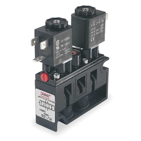 Aro Solenoid Air Control Valve, 1/4 In, 120VAC A322SD-120-A
