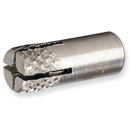 Red Head Multi-Set II Flush Embedment Anchor, 1/2" Dia, 1-5/8" L, 18-8 Stainless Steel Plain, 50 PK SRM-38