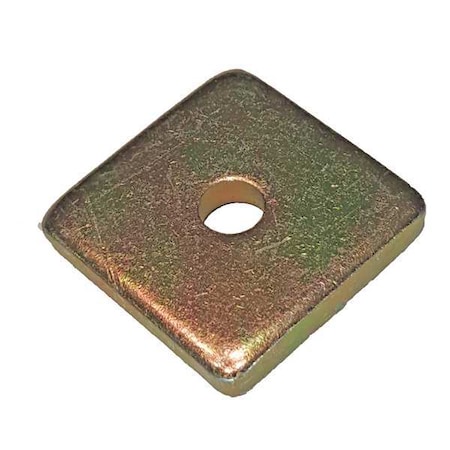 Zoro Select Channel Washer, 1/4 In, Gold, PK25 V500 1/4Y