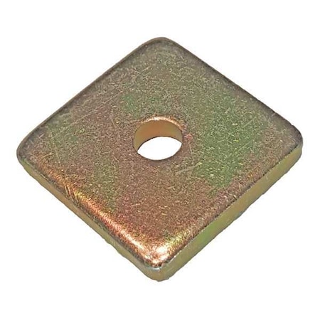 Zoro Select Channel Washer, 1/2 In, Gold, PK25 V500 1/2Y