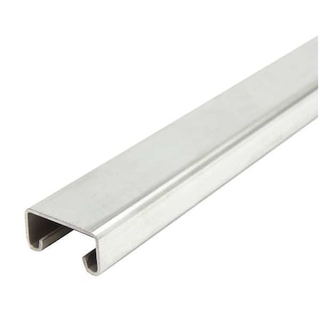 Zoro Select Single Channel Strut, Solid, 304 Stainless Steel, Polished, None Hole Size, Silver FS-500 ST4 24.00