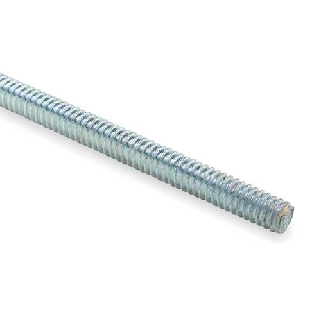 Superstrut Threaded Rod, 1/2"-13, 12 ft, Stainless Steel, 18-8, Plain Finish H104 1/2x12SS