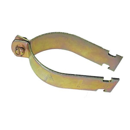 Zoro Select Rigid Pipe Clamp, 2-1/2 In, Gold, PK10 V110 2-1/2Y