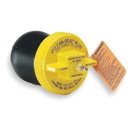 Cherne Pipe Plug, Pneumatic, 4 In 271721