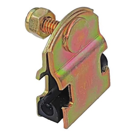 Zoro Select Channel Pipe Clamp, 1/4 In, Gold V120NEO 1/4Y