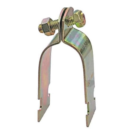 Zoro Select Channel OD Tubing Strap, 1-5/8 In, Gold V100 1-5/8Y