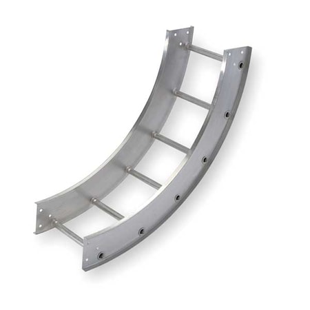 Cope 90 Degree Inside Vertical Elbow, 100 lb, 75 lb Capacity, Aluminum, Unfinished 248-129I-24