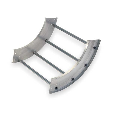 Cope 90 Degree Inside Vertical Elbow, 100 lb, 75 lb Capacity, Aluminum, Unfinished 248-249I-24