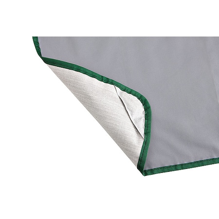 Zoro Select Standard Duty Tarp, 4 ft 8 in x 6 ft, 6 Mil, Gray, Cotton Canvas TS9072