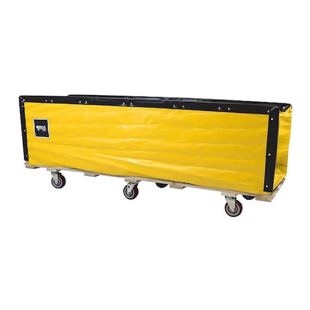 Royal Basket Trucks Open End Flatwork Truck, 85", yellow G85-YXX-FOA-5UNN