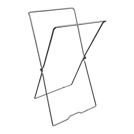 Royal Basket Trucks Hamper Stand, 30 in H x 16 in L x 15 in W, Steel, Silver G00-WHX-HSN