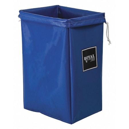 Royal Basket Trucks Open Top, Vinyl, Hamper Bag, Blue G00-BBX-HBN