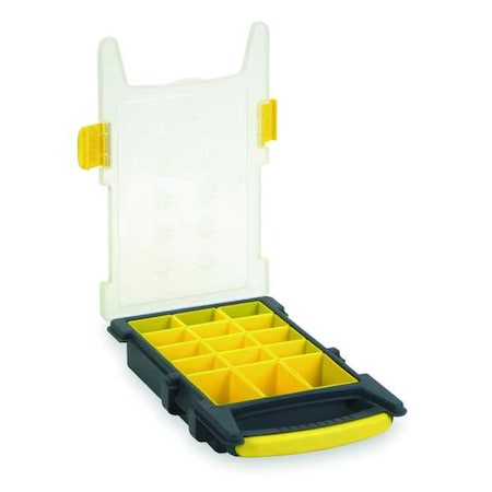 WESTWARD Compartment Box with 1 compartments, Plastic, 2-7/16" H x 13-3/8 in W 2HFR9