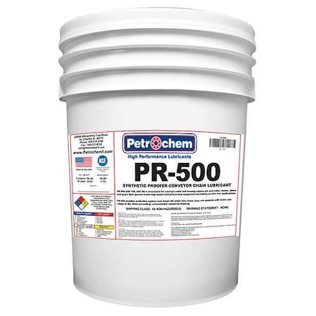 Petrochem 5 gal, Pail, Synthetic Oil, Amber PR-500