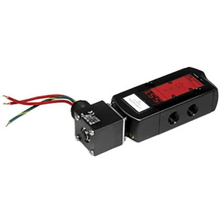 Asco Solenoid Valve, 3-Way, 2-Position, Configurable, 1/4 in Pipe Size, 120V AC, Remote Pilot, NBR, PUR WT8551A017MS