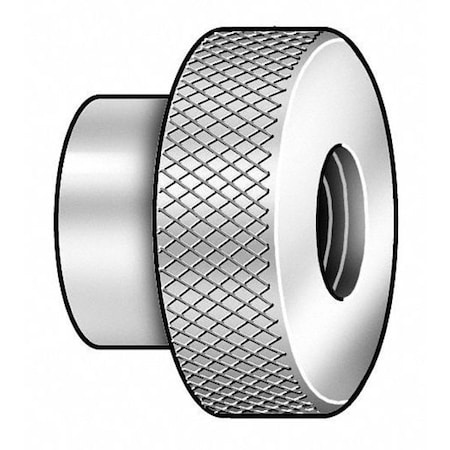 Zoro Select Thumb Nut, 1/4-20, Gr 18-8, SS, Passivtd, PK5 4090