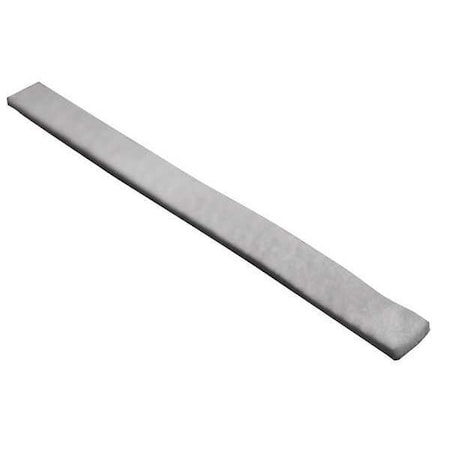 Zoro Select Felt Strip, Poly, 1/8 In T, 2 x 12 In 2HVB6