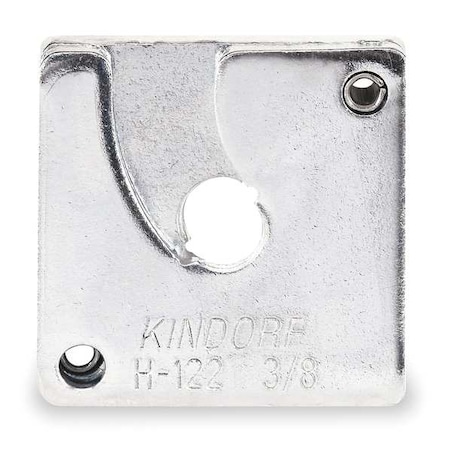 KINDORF Channel Nut, 3/8 In, Silver H 122 3/8 EG