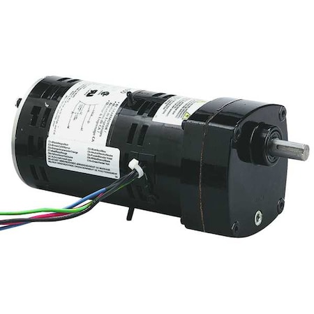 DAYTON AC Gearmotor, 47.0 in-lb Max. Torque, 124 RPM Nameplate RPM, 115V AC Voltage, 1 Phase 2H596