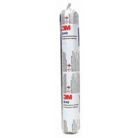 3M Polyurethane Sealant, 20 oz, Sausage Pack, Gray, Polyurethane Base, 540 540