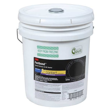 3M Contact Cement, 30NF Series, Light Orange, 270 gal, Pail 30NF