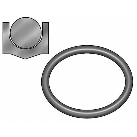 ZORO SELECT Piston Seal, 7/8 IDx1 1/8 OD, 1/8 Wx1/8 H 2JAY9