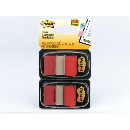 Post-It Sticky Flags, 1 x 1-3/4 In., Green, PK2 680-GN2