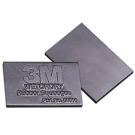 3M Rubber Squeegee, Automotive, 2x3In, PK50 05518