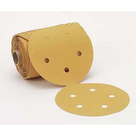 3M PSA Disc Roll, 5 Hole, 5 In, P320G, PK1050 7000118112